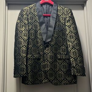 Men’s Gold Print Blazer